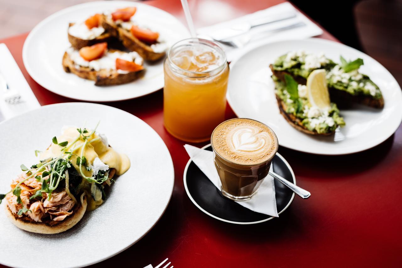 The Henry Jones Art Hotel Hobart Exteriör bild A selection of dishes at the restaurant